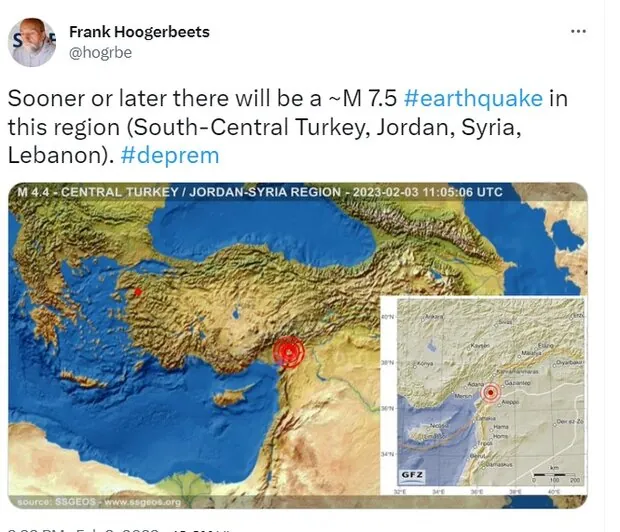 محقق هلندی ۳روز قبل زلزله مرگبار ترکیه را پیش‌بینی کرده بود!